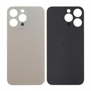Задняя крышка Apple iPhone 14 Pro Max, большой вырез под камеру, High Quality, Gold