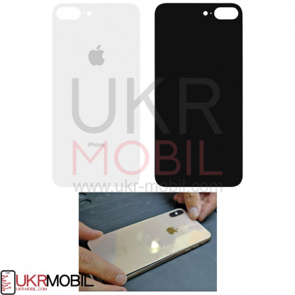 Задняя крышка Apple iPhone 8 Plus, большой вырез под камеру, White, фото № 1 - ukr-mobil.com