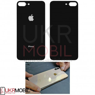 Задняя крышка Apple iPhone 8 Plus, большой вырез под камеру, Black
