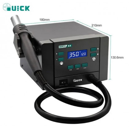 Паяльная станция Quick K8, термовоздушная, 1000 W, фото № 2 - ukr-mobil.com