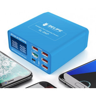 Зарядное устройство Relife RL-304P, 5 USB (4 порта - 5V, 2.1; 1 порт - QC 3.0 18W), 1 Type-C (PD 20W), 40W