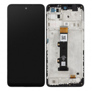Дисплей Motorola G22 (XT2231), с тачскрином, с рамкой, Original PRC, Black
