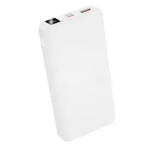 Повербанк (УМБ) XO PR143, 10000 mAh, USB + Type-C, PD 20W, QC 3.0 22.5W, White