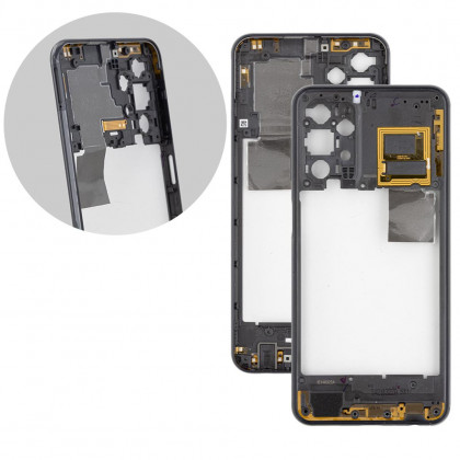 Средняя часть корпуса Samsung A235 Galaxy A23, Black, фото № 1 - ukr-mobil.com