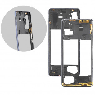Средняя часть корпуса Samsung A715 Galaxy A71, Black