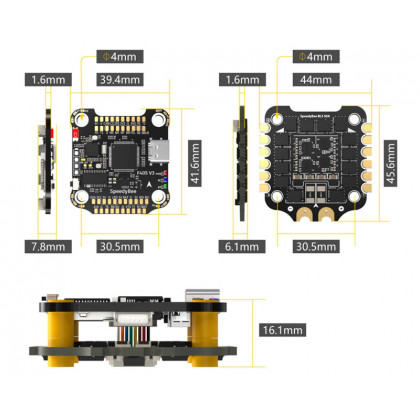 Полетный стек SpeedyBee F4V3-50-Stack, FC: SB-F405-V3, ESC: SB-BLS-50A, фото № 4 - ukr-mobil.com