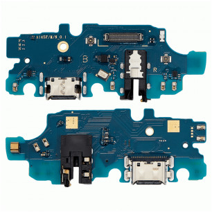 Шлейф Samsung A145 Galaxy A14, с разъемом зарядки, гарнитуры, микрофоном, Original