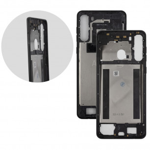 Средняя часть корпуса Samsung A215 Galaxy A21, Black