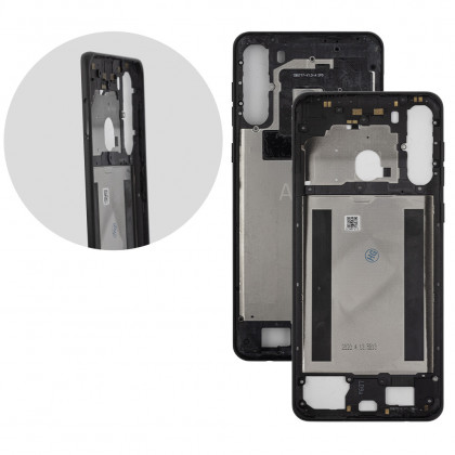 Средняя часть корпуса Samsung A215 Galaxy A21, Black, фото № 1 - ukr-mobil.com