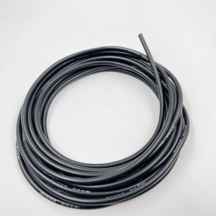 Провод силиконовый 12 AWG, чёрный 1 метр (680х0,08 мм)