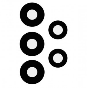 Стекло камеры Samsung A135, A137 Galaxy A13, A336 Galaxy A33 5G, A536 Galaxy A53, A736 Galaxy A73, комплект 3 + 2 шт; Black