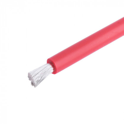Провод силиконовый 10AWG, красный 1м (1050х0,08 мм), фото № 2 - ukr-mobil.com