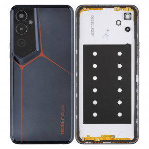 Задняя крышка Tecno Pova Neo 2 (LG6N), со стеклом камеры, Uranolith Grey
