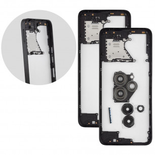 Средняя часть корпуса Xiaomi Redmi 12, Midnight Black