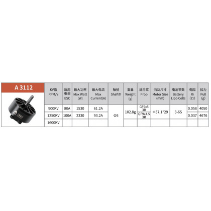 Мотор бесколлекторный Arthur Flash Hobby A3112 900KV, фото № 6 - ukr-mobil.com