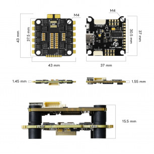 Полетный стек FLASH HOBBY F405, ESC 4-in-1 BLS 60A, 30.5 x 30.5
