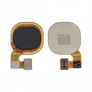 Шлейф Tecno Spark 6 (KE7), Spark 7 (KF6n), Spark 8C, (KG5n, KG5k, KG5j), Spark Go 2022, (KG5m), со сканером отпечатка пальца, Original, Black