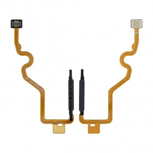 Шлейф Tecno Spark 10 (Ki5q), со сканером отпечатка пальца, Original, Black