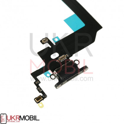 Шлейф Apple iPhone X, с разъемом зарядки и микрофоном, Original PRC, Black, фото № 2 - ukr-mobil.com