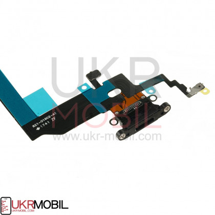 Шлейф Apple iPhone X, с разъемом зарядки и микрофоном, Original PRC, Black, фото № 3 - ukr-mobil.com