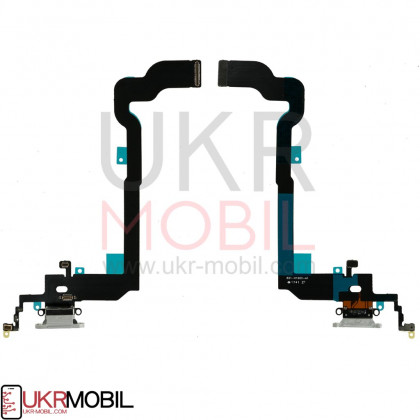 Шлейф Apple iPhone X, с разъемом зарядки и микрофоном, Original PRC, White, фото № 1 - ukr-mobil.com