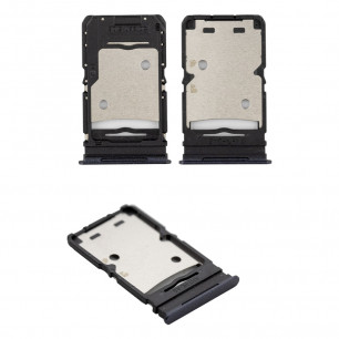 Держатель SIM карты (лоток) Tecno Spark 9 pro (KH7n) Original PRC, Quantum Black