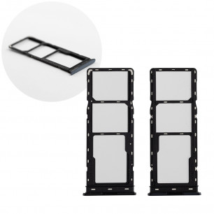 Держатель SIM карты (лоток) Tecno Spark 10c (KI5m), Original PRC, Meta Black