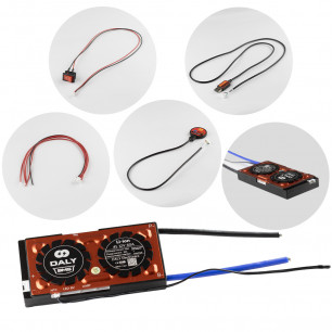 Плата BMS Smart (Bluetooth) DaLy, Li-ion, 12V, 4S, 60A, (симетрия, влагозащитная, с балансиром), UART, Bluetooth, кнопка включения