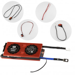 Плата BMS Smart (Bluetooth) DaLy, LiFePo4, 12V, 4S, 100A, (симетрия, влагозащитная, с балансиром), UART, Bluetooth, кнопка включения