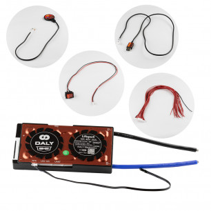 Плата BMS Smart (Bluetooth) DaLy, LiFePo4, 48V, 16S, 50A, (симетрия, влагозащитная, с балансиром), UART, Bluetooth, кнопка включения
