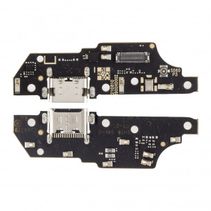 Шлейф Motorola Moto E30, (XT2159-1) нижняя плата с разъемом зарядки, микрофоном, High Quality