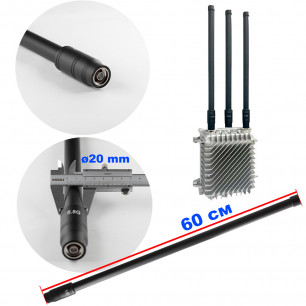 Антенна всенаправленная, 5.8 GHz (5725-5850 MHz), 50W, 3-5 dBi, Ø20 mm, 60 см, N-J, для jamming оборудования