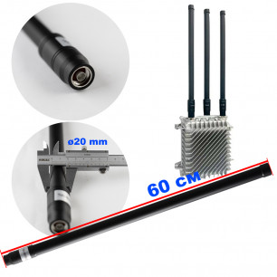 Антенна всенаправленная, 700-800 MHz, 50W, 3-5 dBi, Ø20 mm, 60 см, N-J, для jamming оборудования