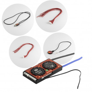 Плата BMS Smart (Bluetooth) DaLy, LiFePo4, 72V, 24S, 60A, (симетрия, влагозащитная, с балансиром), UART, Bluetooth, кнопка включения