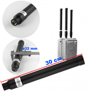 Антенна всенаправленная, 433 mHz (415-485 MHz), 100W, 5-8 dBi, Ø32 mm, 30 см, N-J, для jamming оборудования
