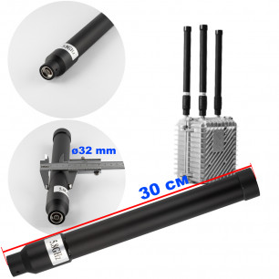 Антенна всенаправленная, 5.8 GHz (5725-5850 MHz), 100W, 5-8 dBi, Ø32 mm, 30 см, N-J, для jamming оборудования