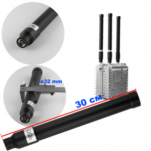Антенна всенаправленная, 5.2 GHz (5150-5350 MHz), 100W, 5-8 dBi, Ø32 mm, 30 см, N-J, для jamming оборудования