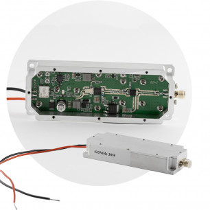 Модуль помех (jammer) 433 MHz (420-450 MHz), Gan 30W, 44 dBm, SMA