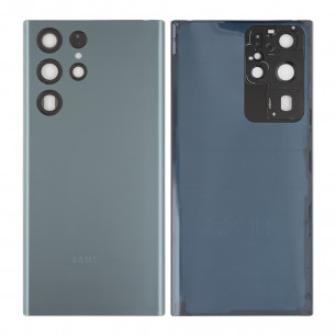Задняя крышка Samsung S908 Galaxy S22 Ultra, с стеклом камеры, Original PRC, Green