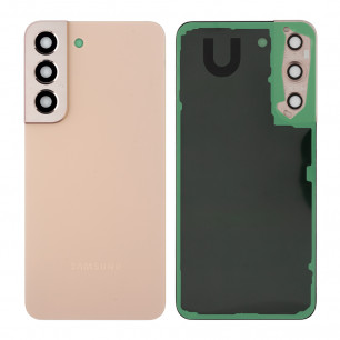 Задняя крышка Samsung S901 Galaxy S22, с стеклом камеры, Original PRC, Pink