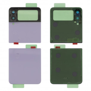 Задняя крышка Samsung F711 Galaxy Z Flip 3, с стеклом камеры, две части, Original PRC, Lavander (Purple)