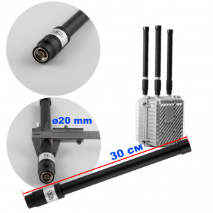 Антенна всенаправленная, 5.8 GHz (5725-5850 MHz), 50W, 3-5 dBi, Ø20 mm, 30 см, N-J, для jamming оборудования