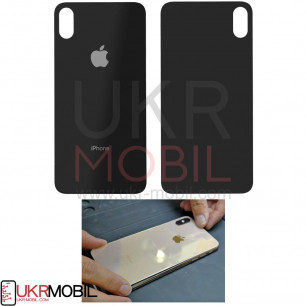 Задняя крышка Apple iPhone X, большой вырез под камеру, Black