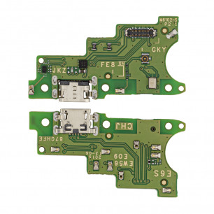 Шлейф Motorola Moto E6S, (XT2053) нижняя плата с разъемом зарядки, микрофоном, High Quality