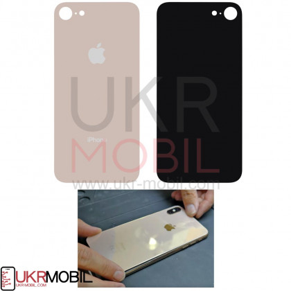 Задняя крышка Apple iPhone 8, большой вырез под камеру, Gold, фото № 1 - ukr-mobil.com