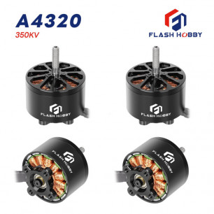 Мотор бесколлекторный Arthur Flash Hobby A4320 350KV, для дронов на 13-15 дюймовой раме