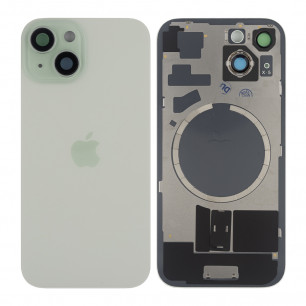 Задняя крышка Apple iPhone 15, с стеклом камеры, с магнитом, Original PRC, Green