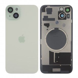 Задняя крышка Apple iPhone 15 Plus, с стеклом камеры, с магнитом, Original PRC, Green