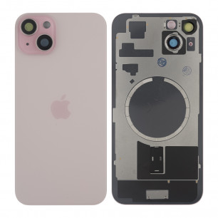 Задняя крышка Apple iPhone 15 Plus, с стеклом камеры, с магнитом, Original PRC, Pink