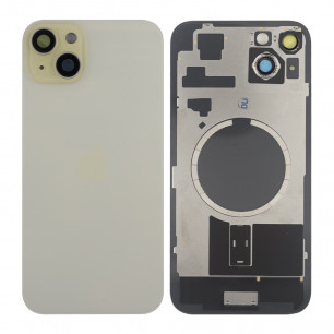 Задняя крышка Apple iPhone 15 Plus, с стеклом камеры, с магнитом, Original PRC, Yellow